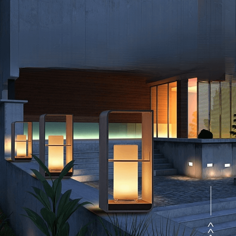 Lampada da Esterno a Energia Solare - Illuminazione per Giardino Elegante