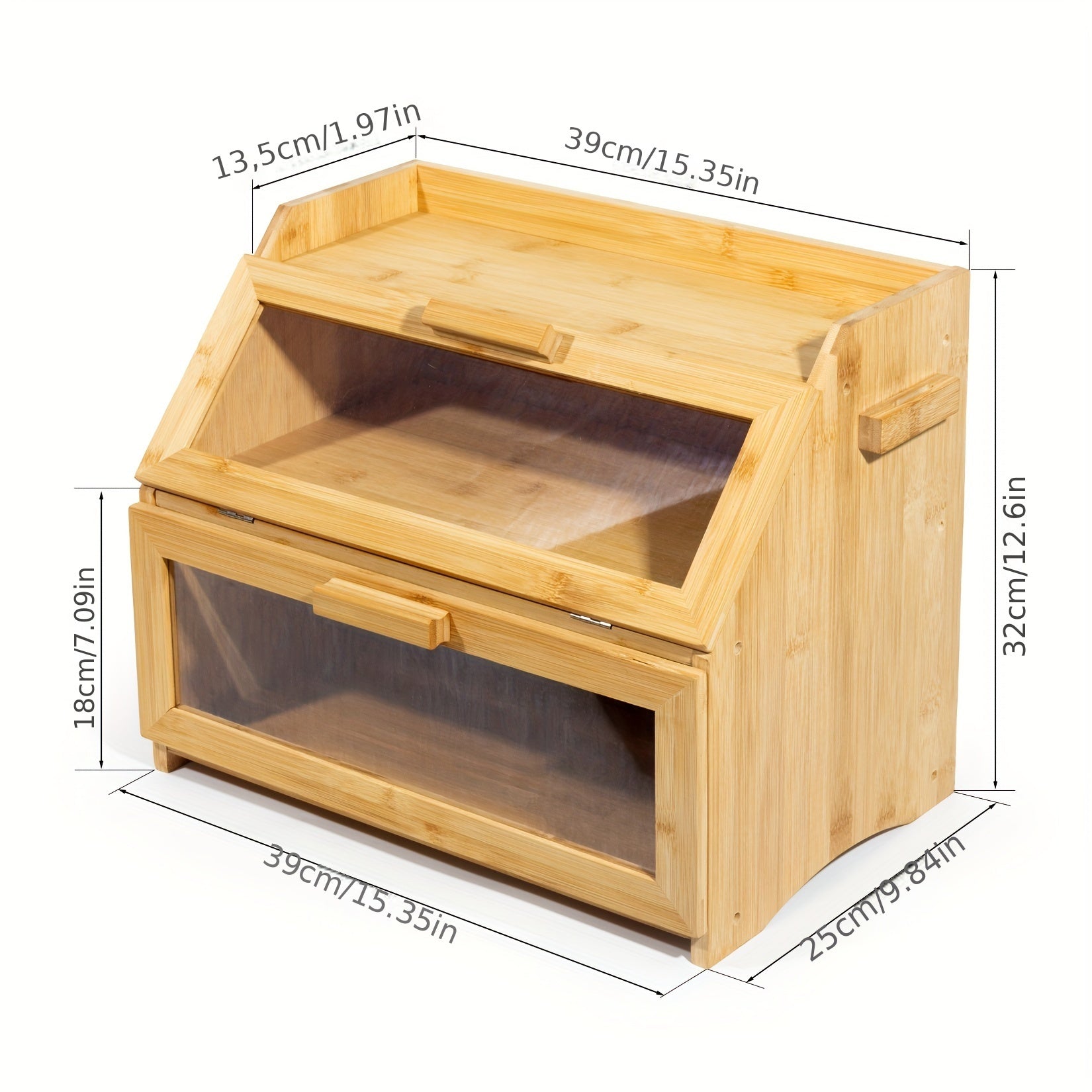 Scatola per Pane in Bambù con Ripiani Doppie – Pratica e Stilos