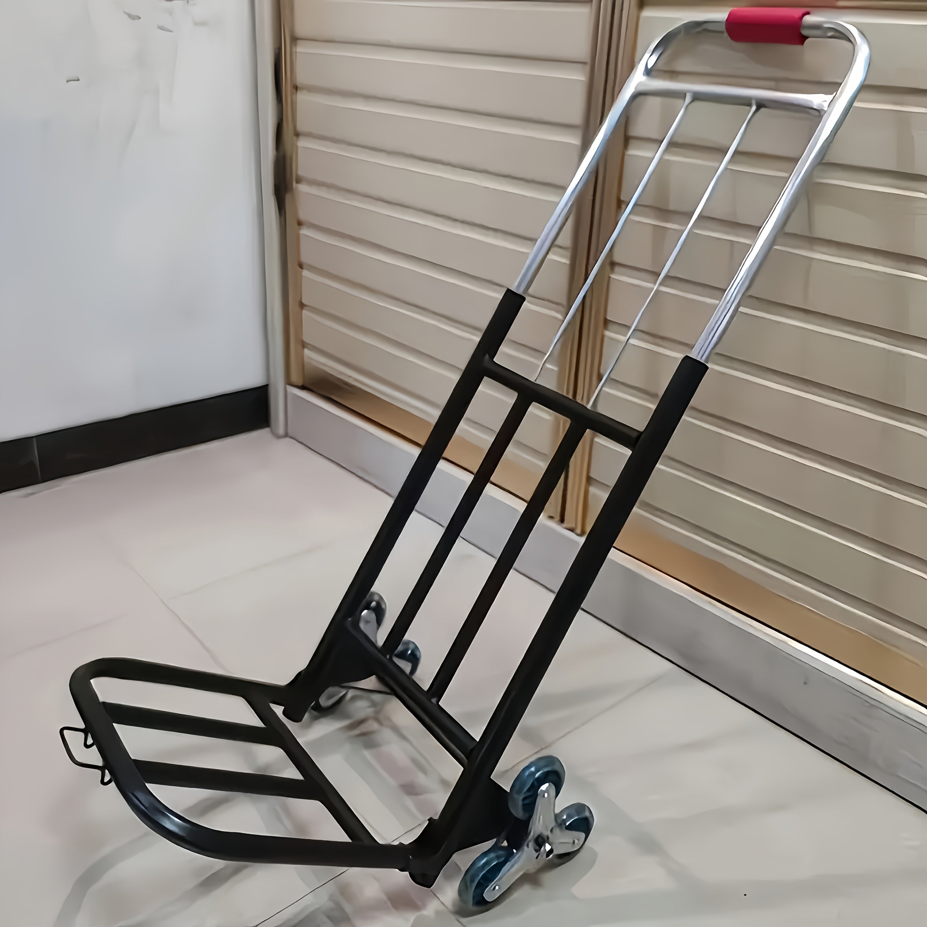 Carrello a mano per scale a tre ruote ad alta resistenza – Carrello pieghevole portatile per carichi pesanti