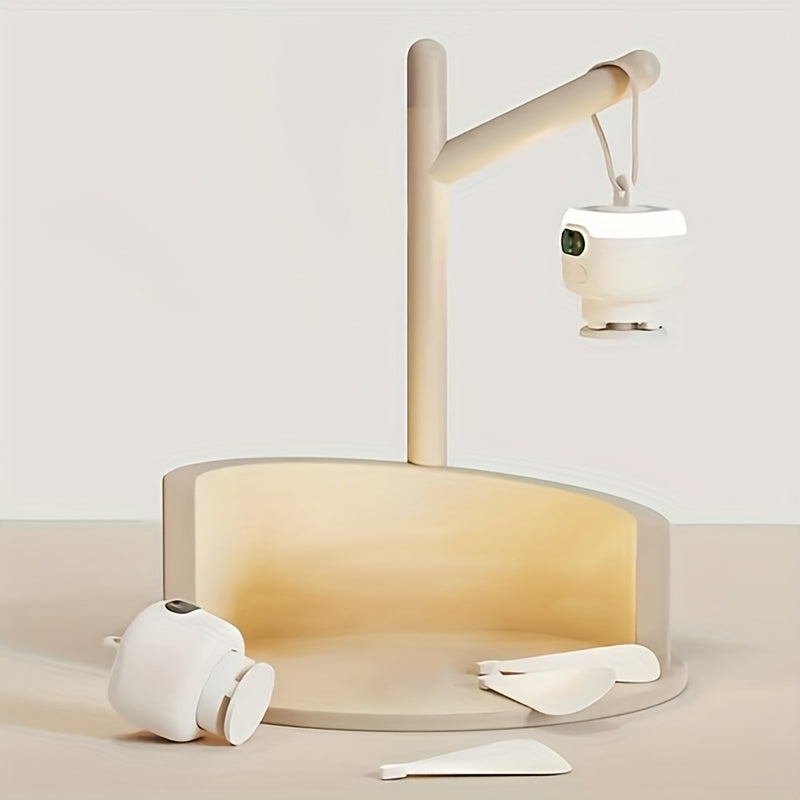 Ventilatore Appeso Ricaricabile USB – Portatile con Luce LED