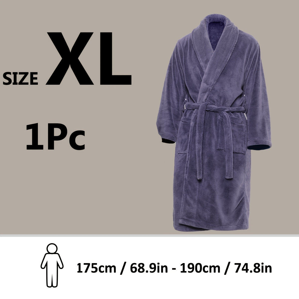 Accappatoio di Lusso Unisex in Pile Corallo – Ultra Morbido e Caldo per il Tuo Comfort