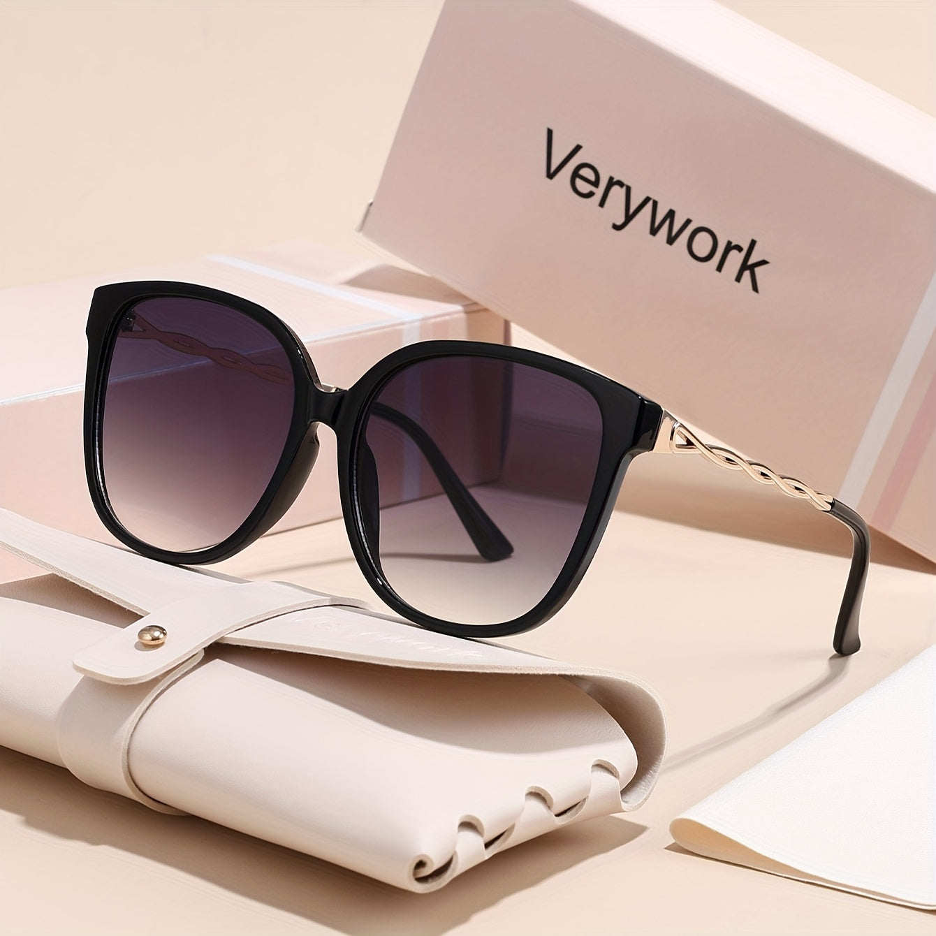 Occhiali da sole retro per donne – Occhiali quadrati eleganti con lenti antiriflesso