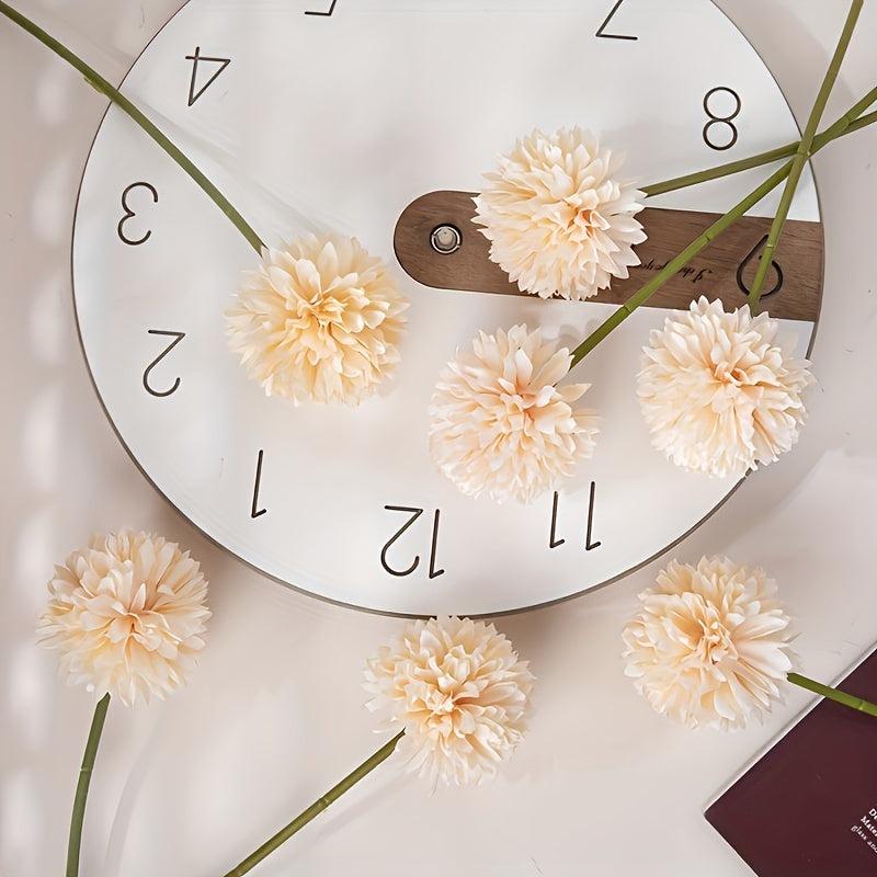 Set di 5 Fiori di Crisantemo Artificiali – Composizioni Realistiche per Matrimoni e Decorazione della Casa