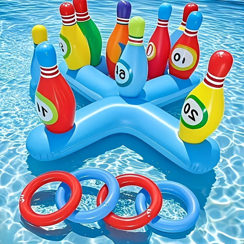 Set di Bowling Gonfiabile per Acqua – Gioco Divertente in Piscina per Tutti