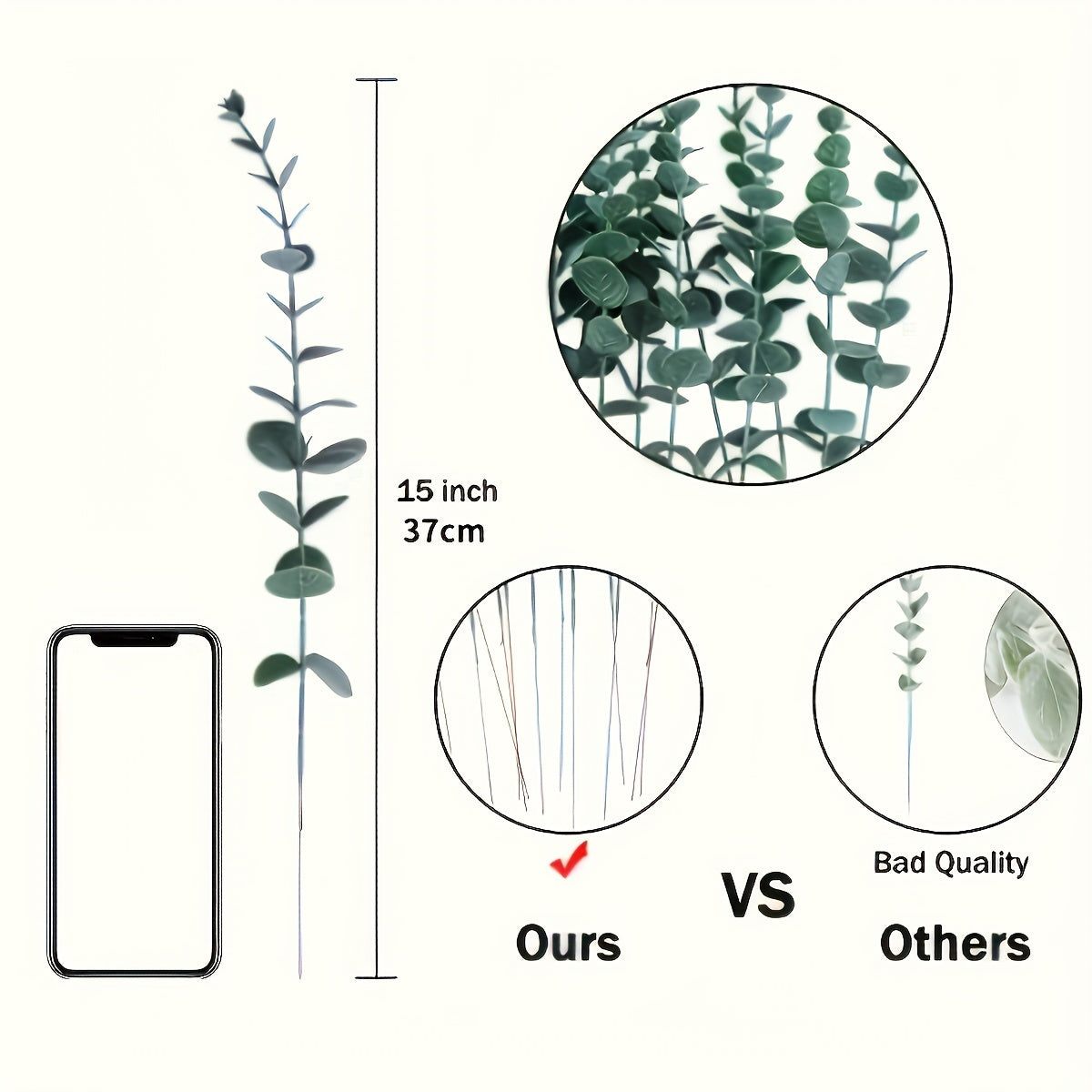 Steli di Eucalipto Artificiale EverGreen – Naturale e Sostenibile