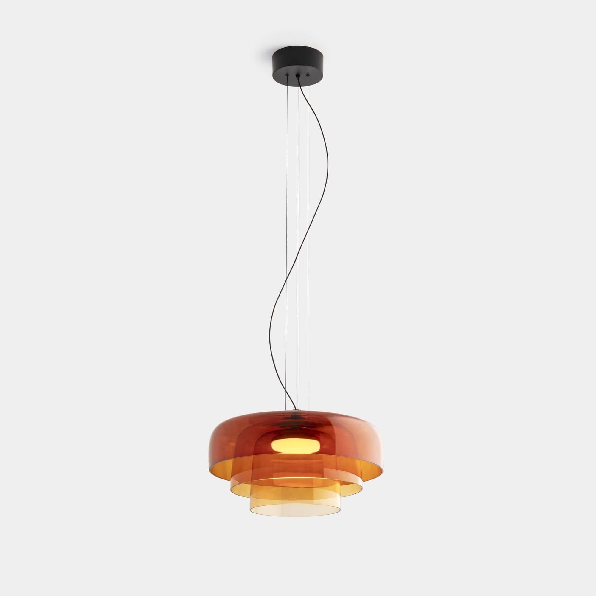 Lampada a sospensione in vetro norvegese - Design unico