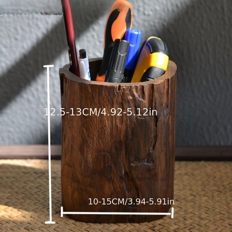 Portapenne NatureWood – Atmosfera Autentica per il Tuo Spazio di Lavoro