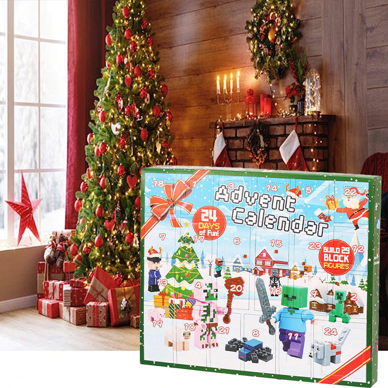 Calendario dell'Avvento CrystalBuild Elite | 29 Figure Creative per il Countdown di Natale dei Bambini
