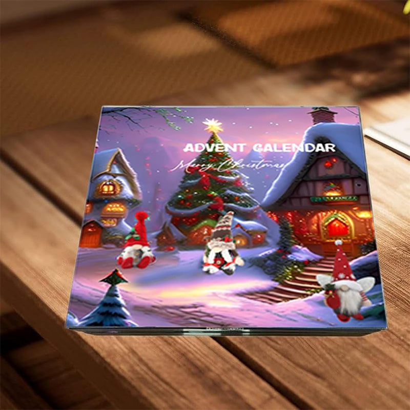 Calendario dell'Avvento FestiviChic Gnome | Calendario dell'Avvento Premium per Decorazioni Festive
