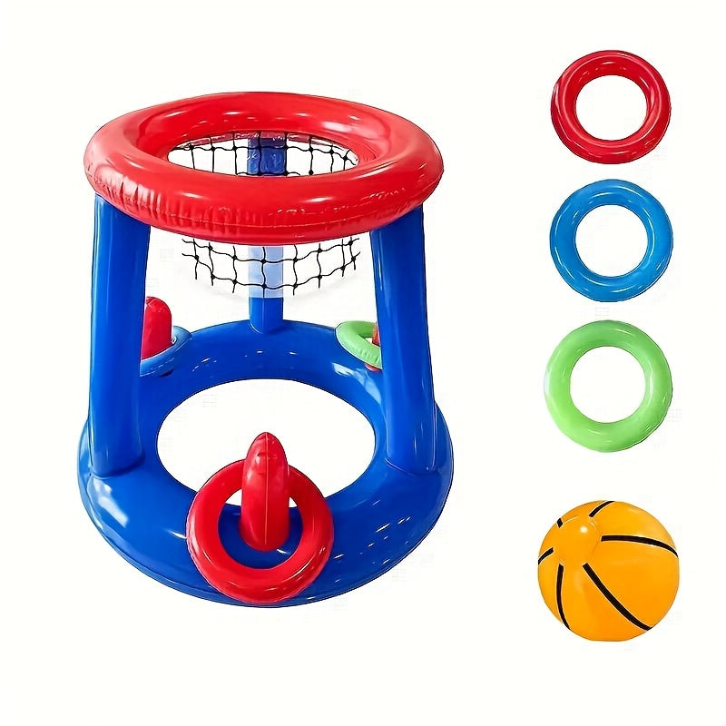 Set da Basket per Piscina Gonfiabile – Inclusi Canestro, Palla e Anelli