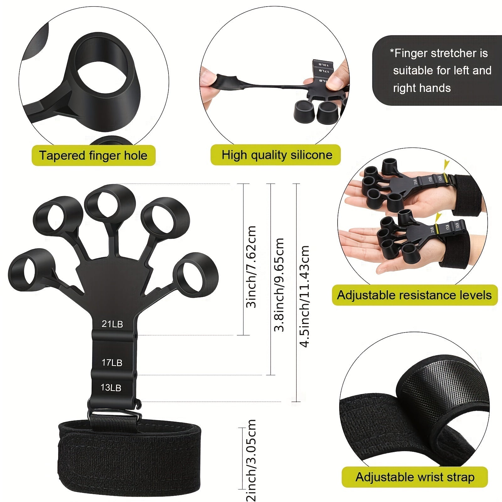 Set di Allenamento per le Mani PowerGrip – 5-in-1 per Mani e Avambracci Forti