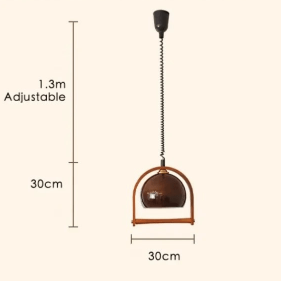 Lampada a Sospensione in Legno - Design Bauhaus