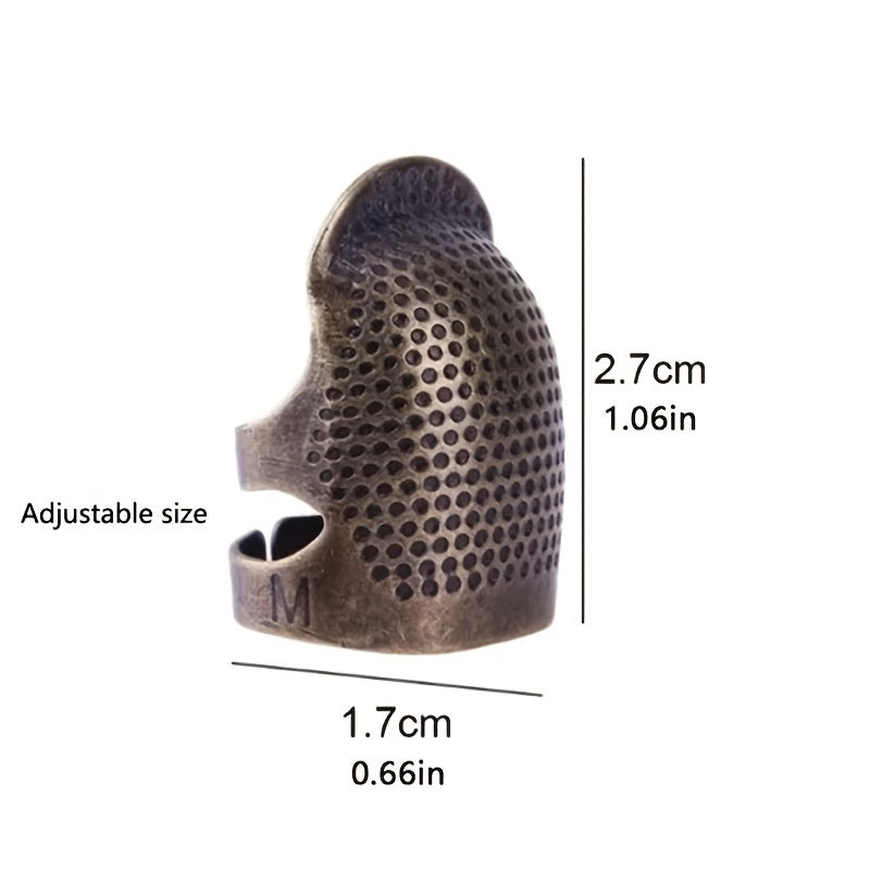 Thimble in Metallo Vintage – Protezione Robusta per Cucire