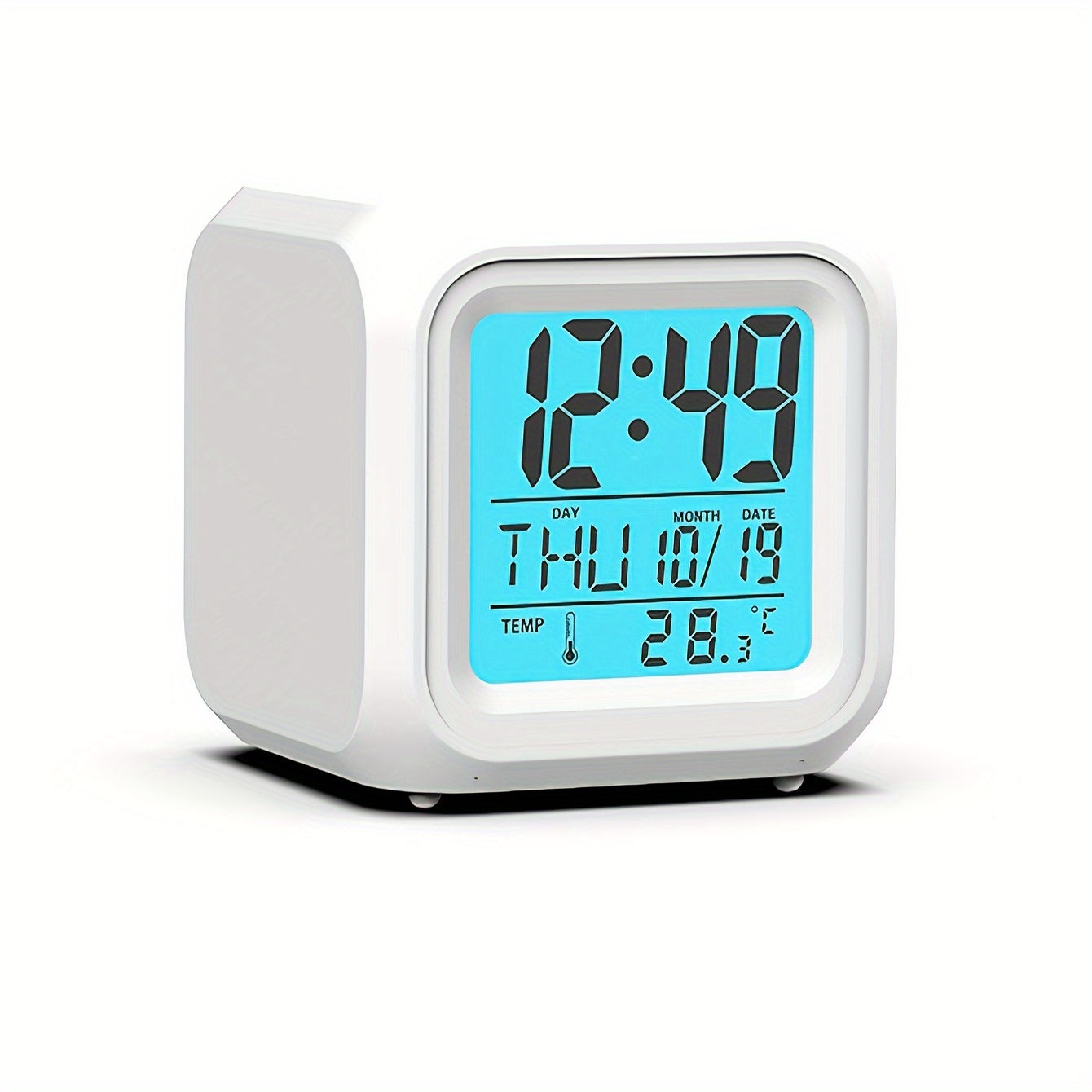 Orologio Alarm Digitale LED – Display della Temperatura e Previsione Meteo, Funzione Silenziosa