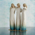 Figura de irmãs em resina