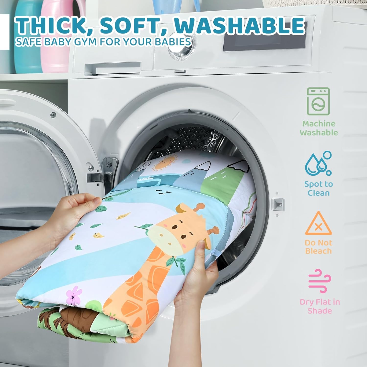 Palestrina 8-in-1 per Bambini e Palla di Gioco - Tappeto Lavabile con Giocattoli