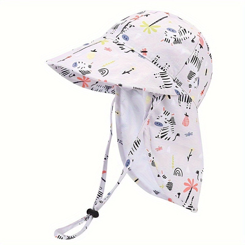 Cappello per Bambini Ademend con Stampa Animale – Protezione UV per Avventure all'Aperto