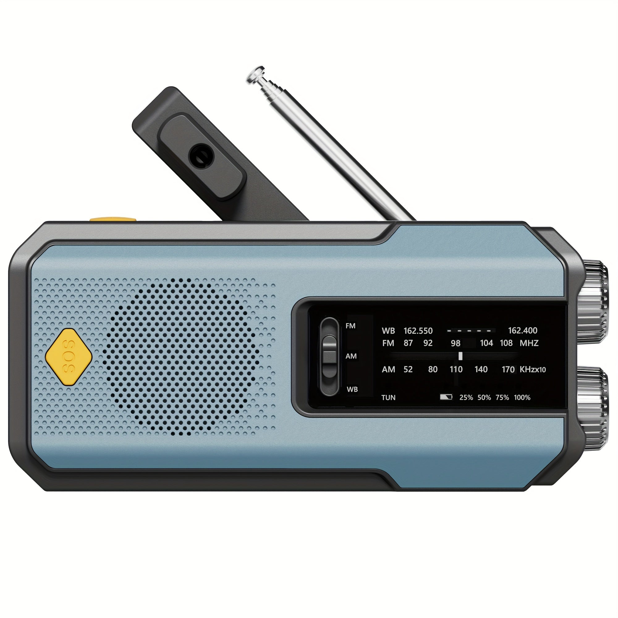 Radio Portatile AM/FM Daykit – Con Pannello Solare e Torcia