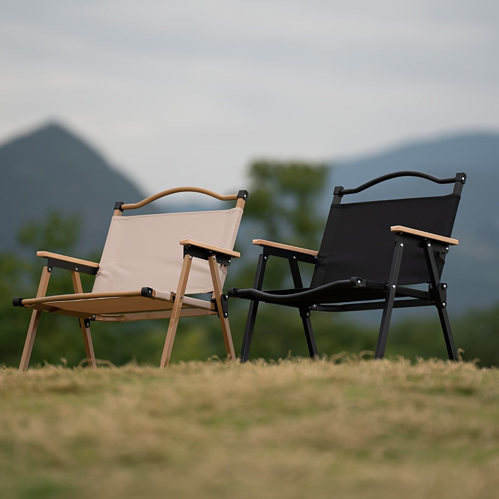 Sedia da Campeggio Portatile Pieghevole – Struttura in Alluminio Robusta e Seduta Confortevole