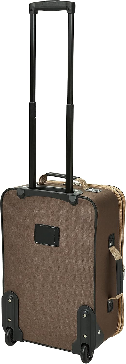 Set di Valigie Rigide a 2 Pezzi con Borsa da Cabina e Ruote Scorrevoli