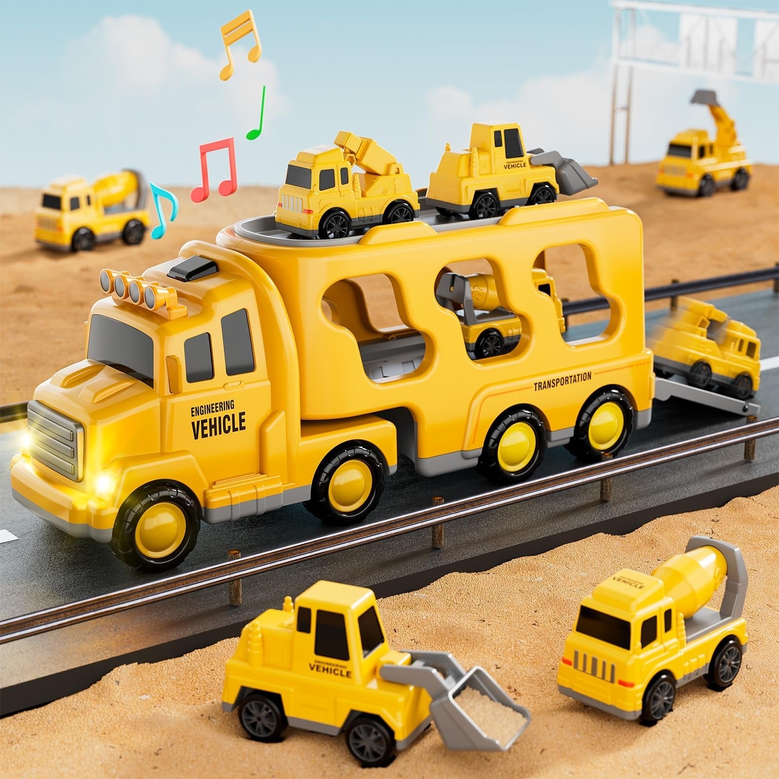 Città Magica delle Auto con Effetti di Luce e Suono