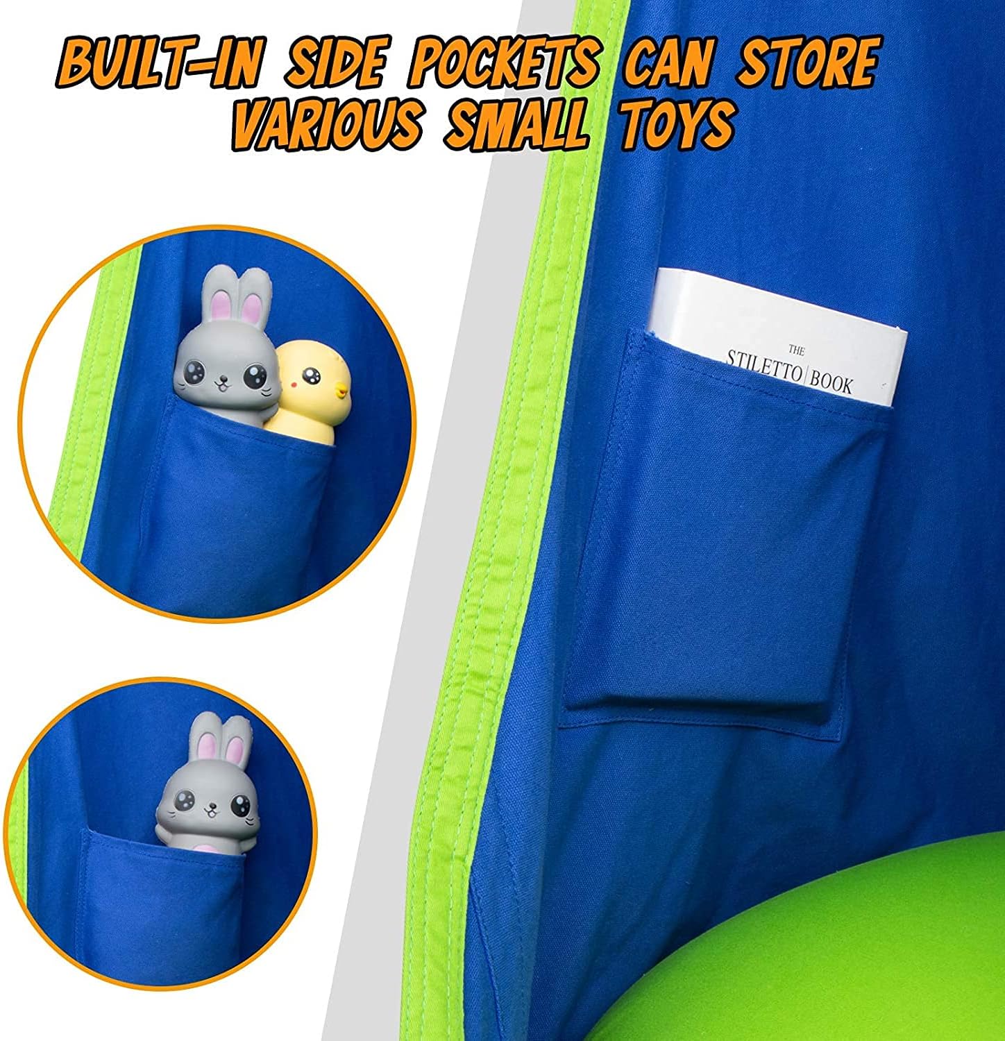 Sedia a Sospensione per Bambini con Cuscino ad Aria per Interni ed Esterni