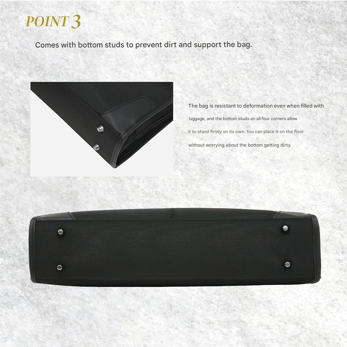 Borsa professionale per laptop da lavoro a 2 vie con spazio organizzato