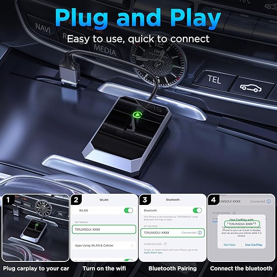 Adattatore Wireless CarPlay – Rendi Futuro la Tua Auto