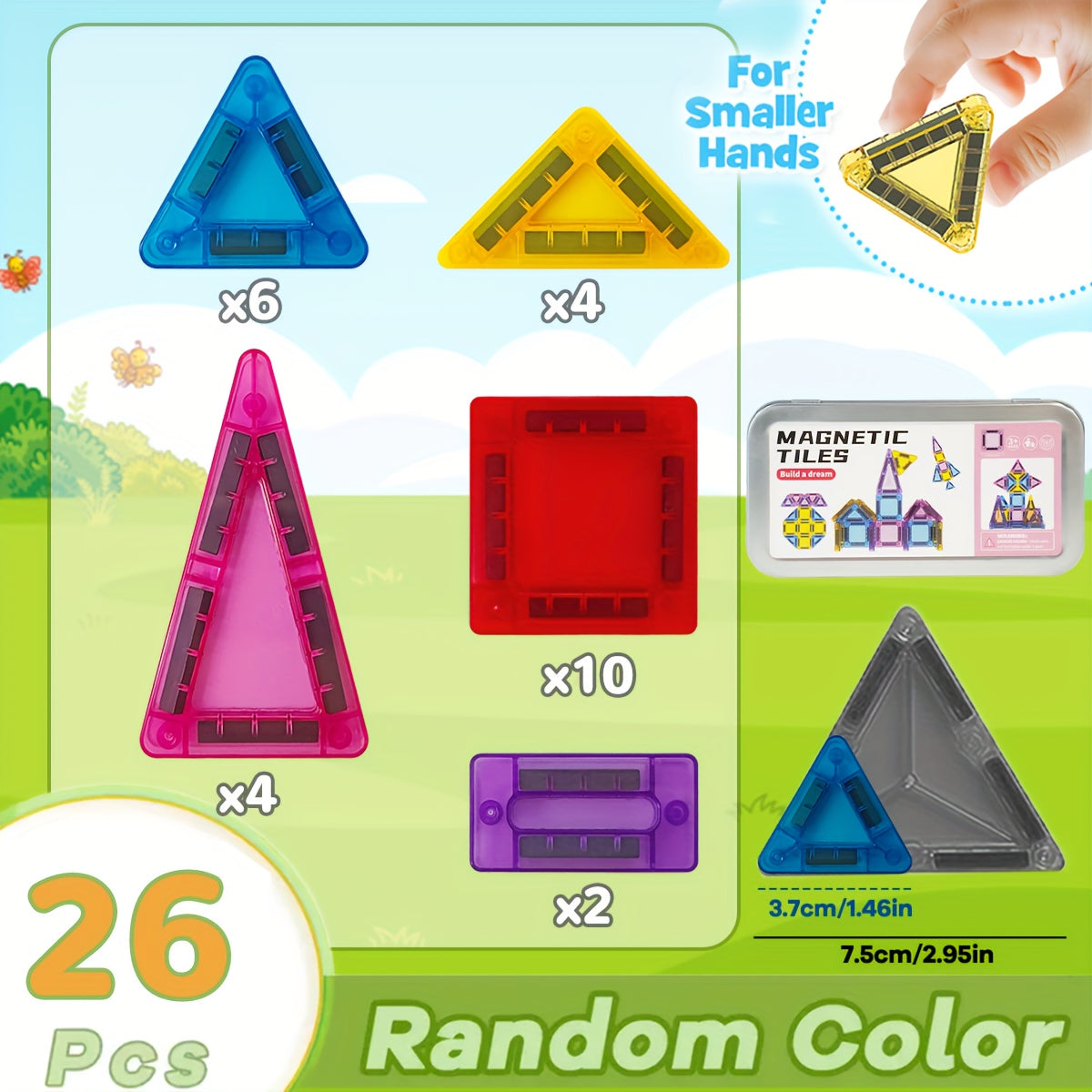 Set di Blocchi Magnetici Mini – Gioco Compatto e Versatile