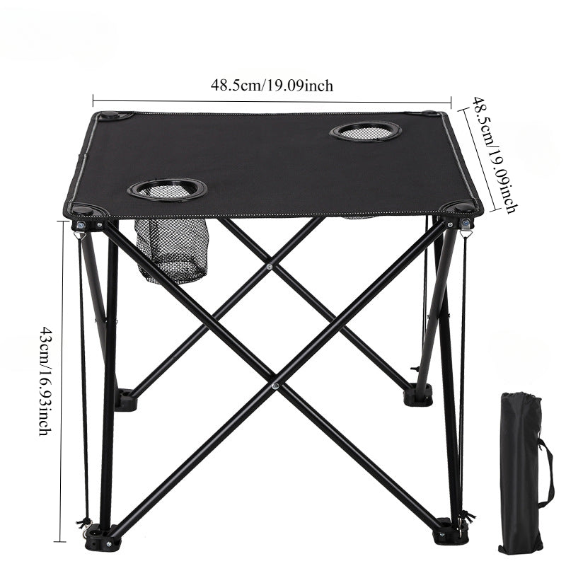 Set da Giardino Pieghevole con Tavolo e Sedie – Portatile per Campeggio e BBQ