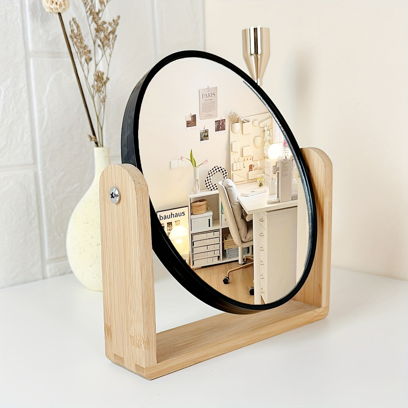 Specchio per Trucco Doppio Lato Elegante – Pratico e Atmosferico