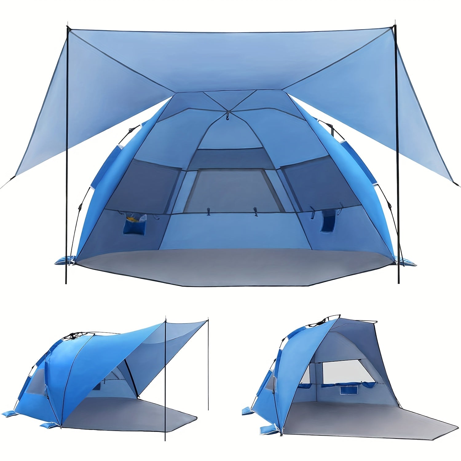 Tenda da Spiaggia BreezeShield – Leggera e Spaziosa per 4-6 Persone