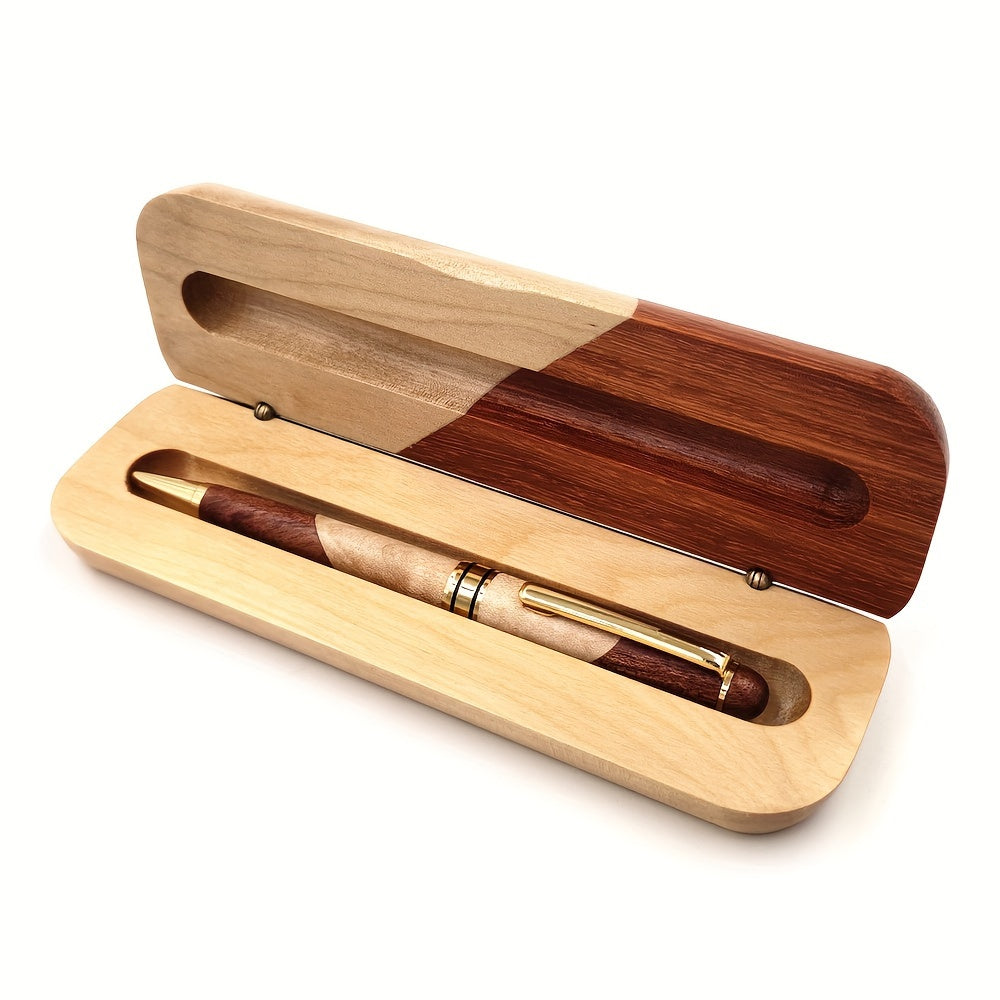 Scatola di Penna in Legno Premium con Penna a Sfera di Lusso – Elegante e Professionale