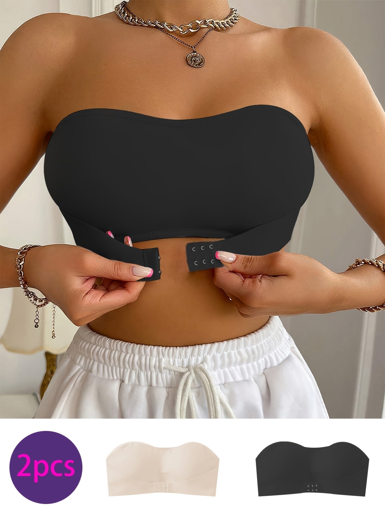 Reggiseno Bandeau Senza Cuciture - Morbido e Confortevole Senza Ferretto