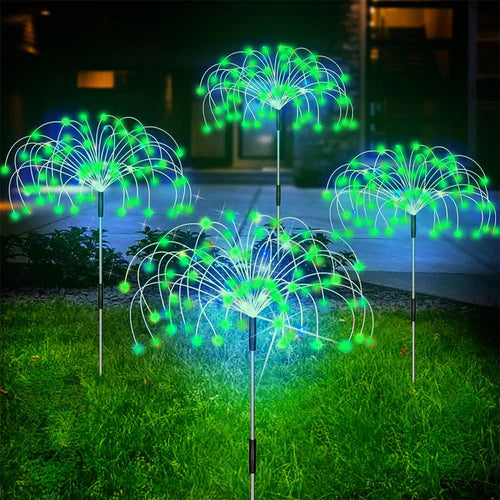 Lampada da Giardino Solare Impermeabile con Effetto Fuochi d'Artificio – SparkGlow