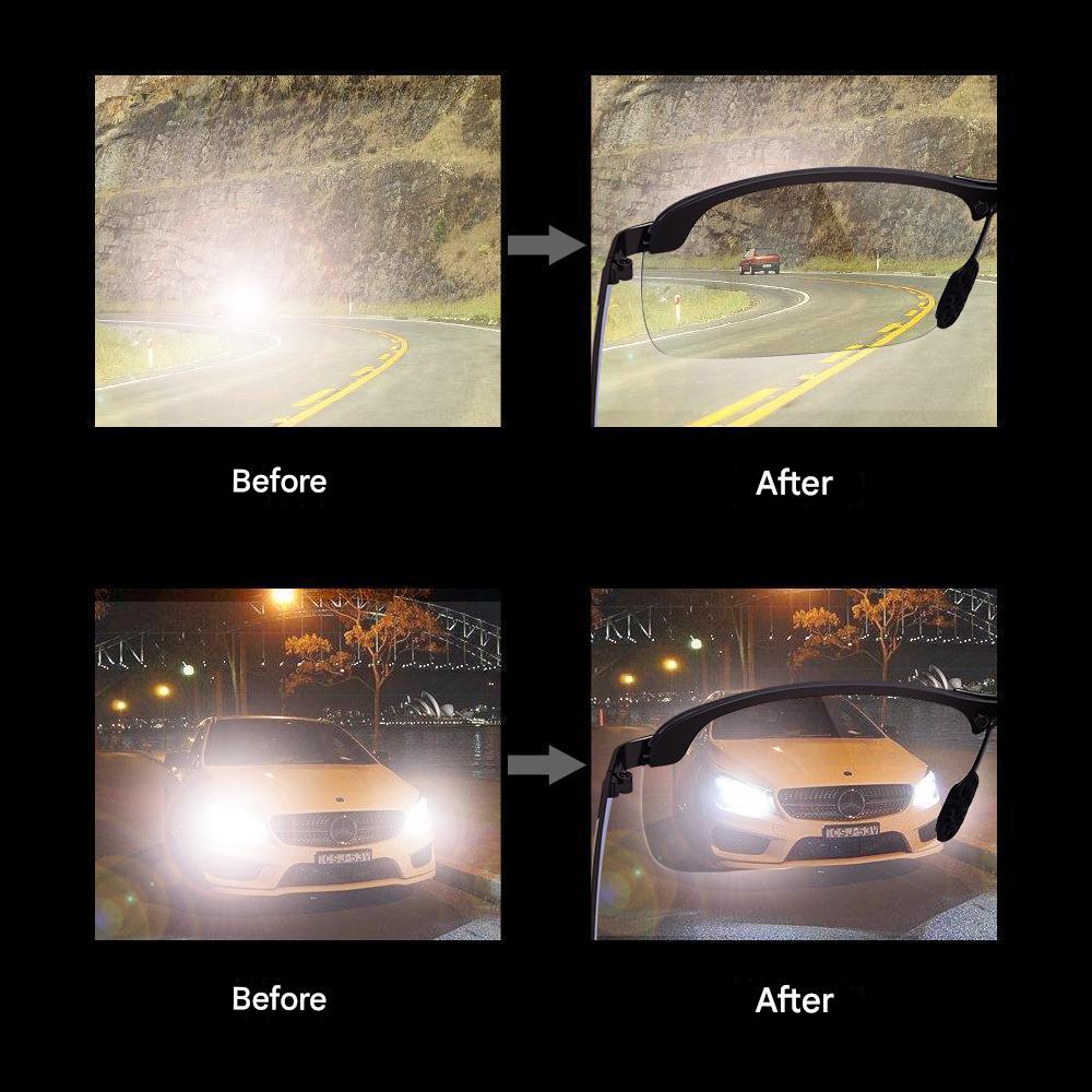 Occhiali Polaroid Photochromic Eleganti per Giorno e Notte – Nils