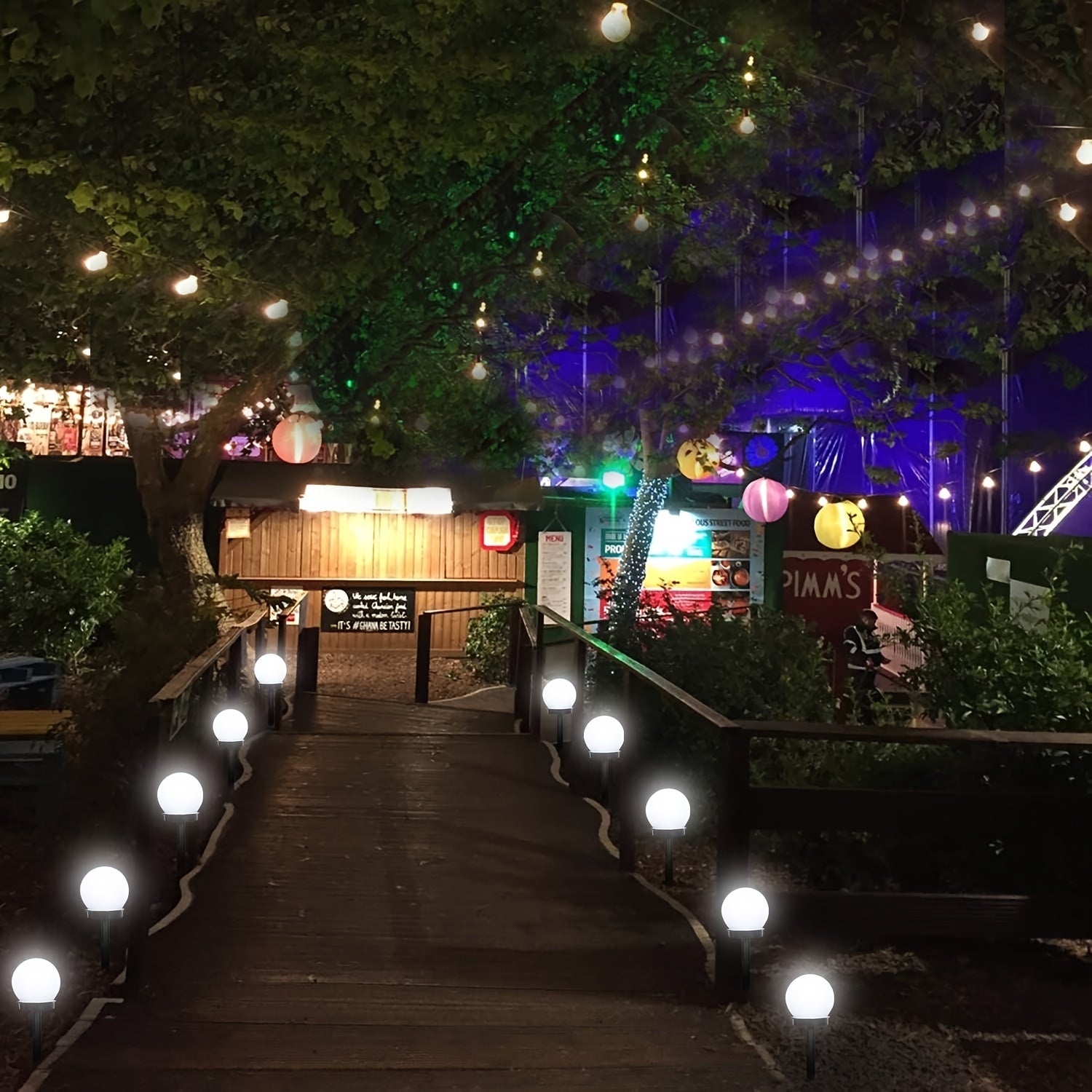 Lampade da Giardino LED Solari – Illuminazione Sferica per Sentieri e Giardini