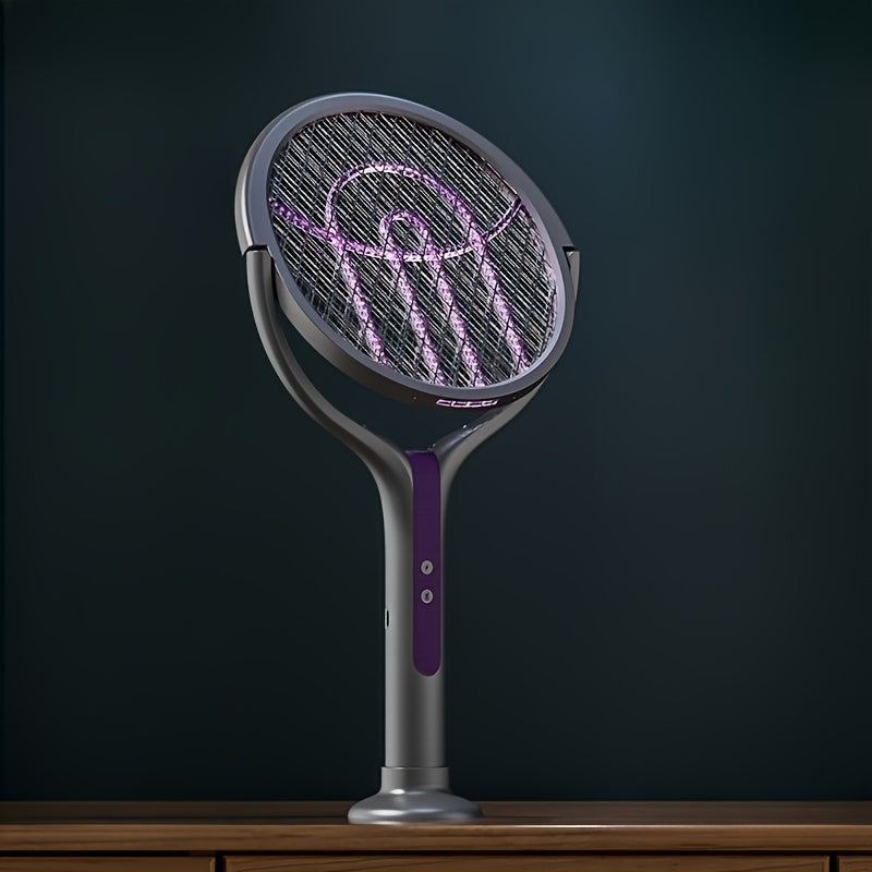 Zapper Elettrico Antizanzare Pieghevole – Ricaricabile con Manico Estensibile