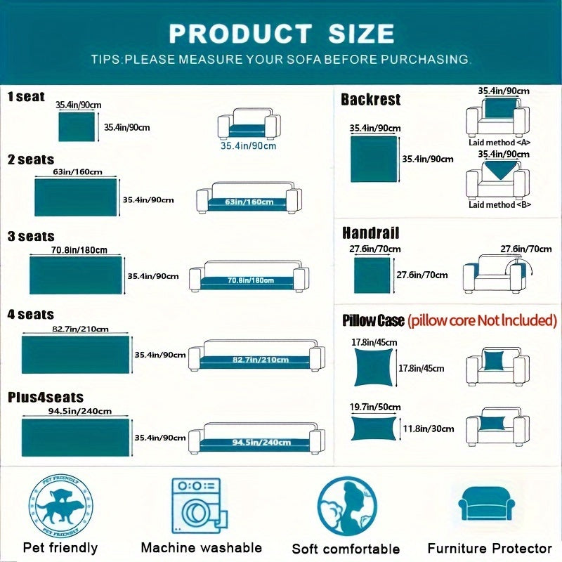 Copertura per Divano di Lusso in Velluto – Antiscivolo e Traspirante per un Soggiorno Accogliente e Stiloso