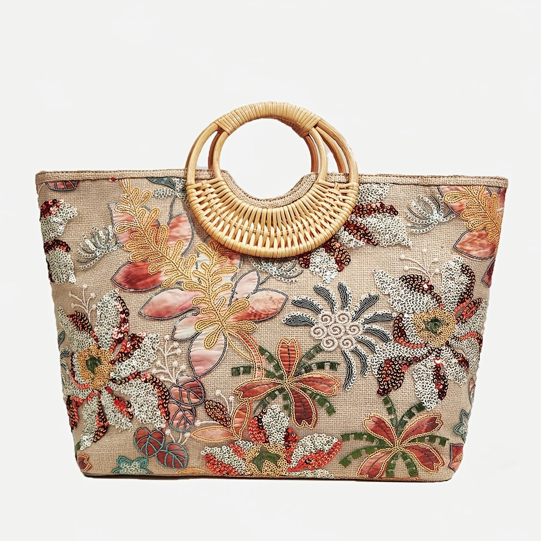 Borsa Tote Eleganza Floreale – Stilosa e Pratica
