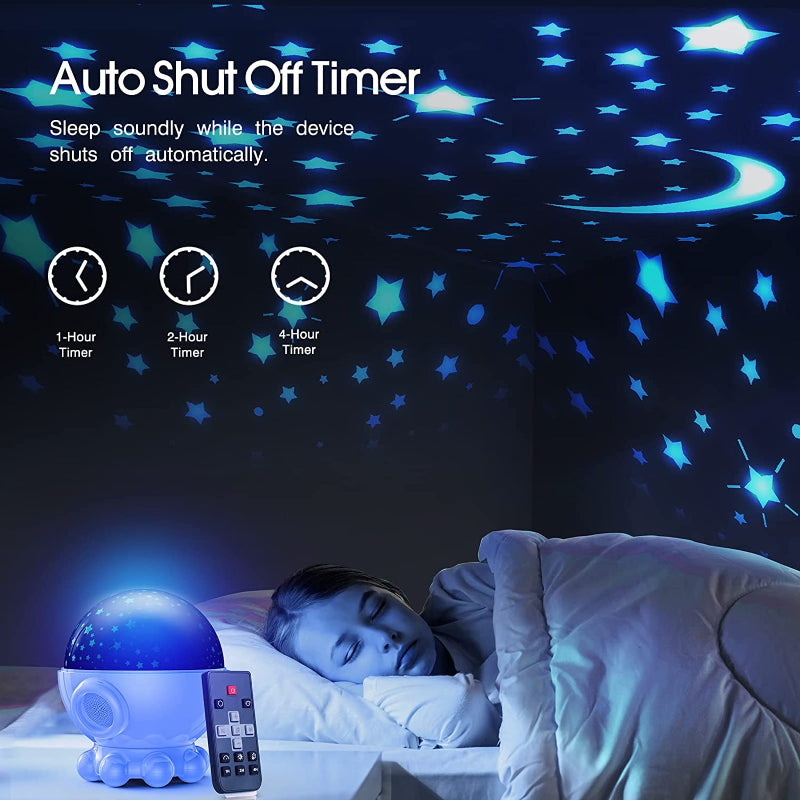 Luce Notturna LED con Proiezione di Oceano e Stelle + Funzione Musicale - DreamAura