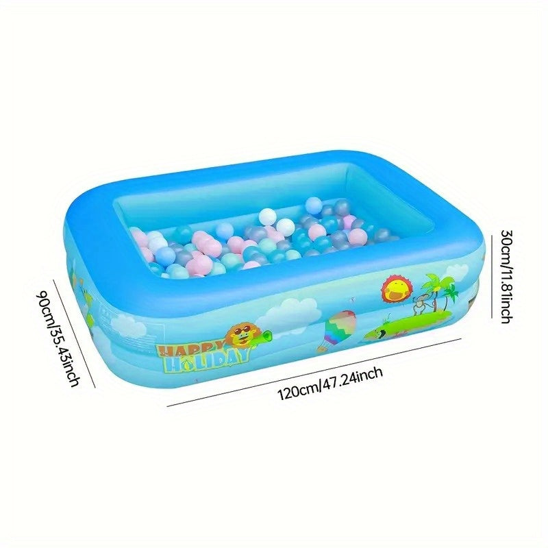Piscina Gonfiabile per Bambini Ocean Splash – PVC Spesso per Divertimento in Giardino