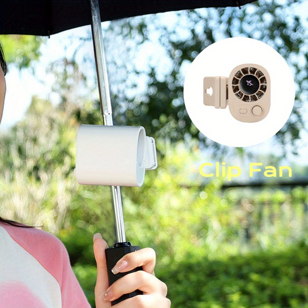 Ventilatore Mini BreezeClip – Raffreddamento Potente, Ovunque e in Qualsiasi Momento