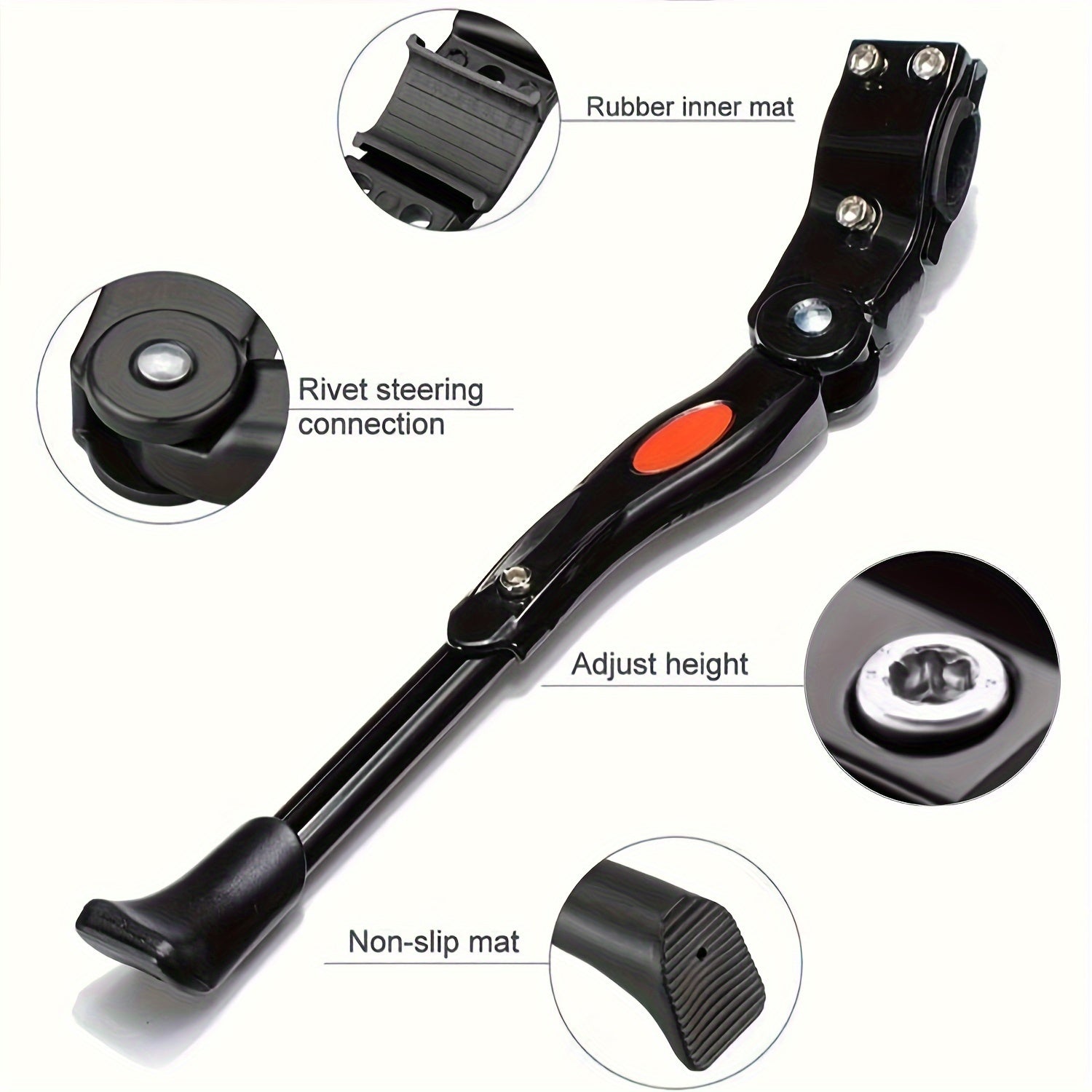 Supporto per Bicicletta Regolabile – Stand Laterale Robusto per un Parcheggio Stabile