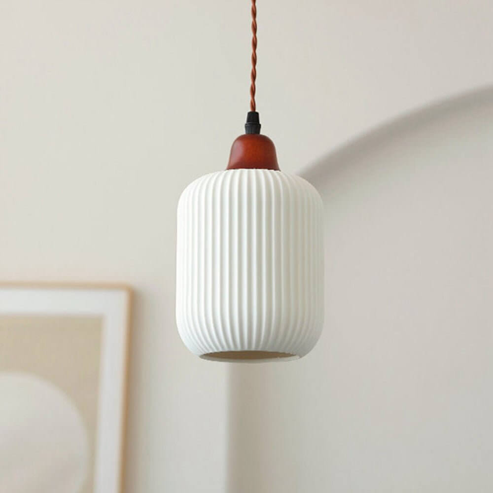 Lampada a Sospensione in Ceramica Elegante - Design Rustico