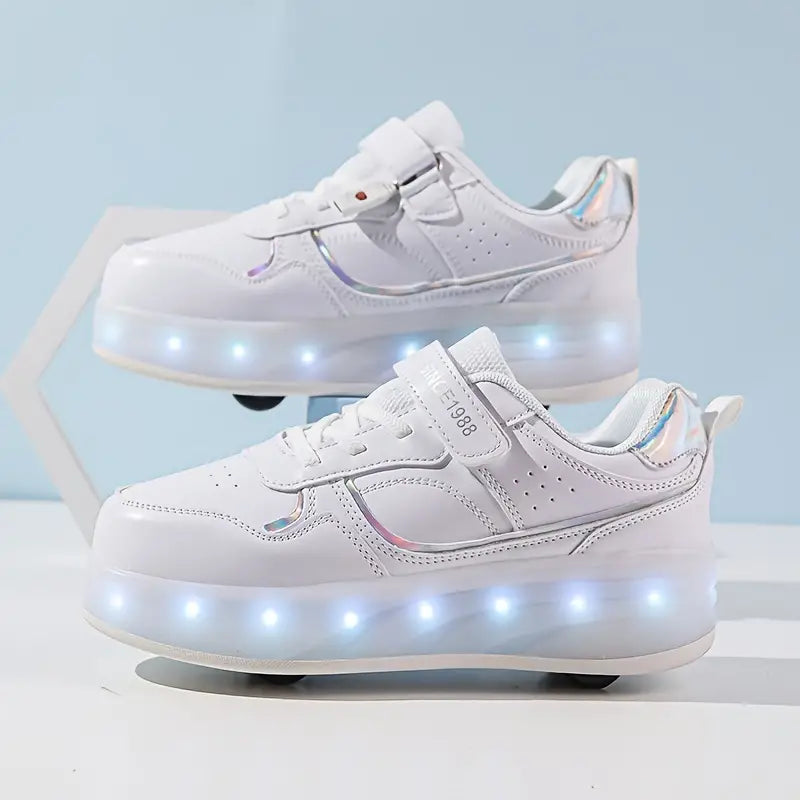 Scivola con Stile con Velo – Sneakers con Ruote e Suole Illuminanti