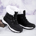 Gertrud | Bottes à lacets avec bordure en fausse fourrure et semelle profilée