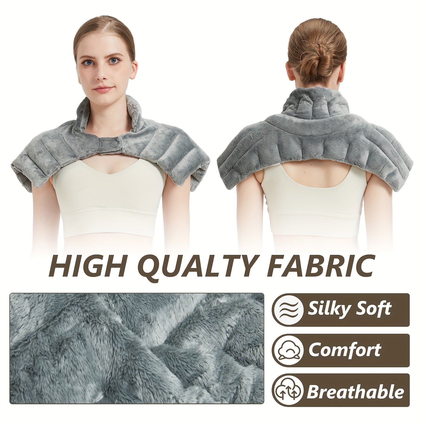 Cuscino Riscaldante Ponderato per Microonde – Comfort e Relax per Collo e Spalle