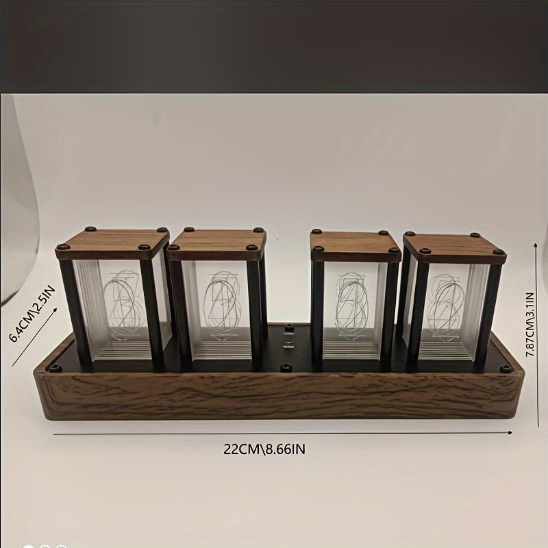 Orologio a Tubo Retro Moderno – Orologio Digitale RGB LED per Decorazioni Interne Uniche