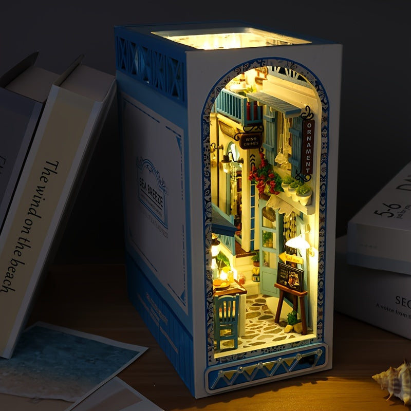 Puzzle 3D in Legno Fai-da-te – Casa Miniaturizzata Ispirata al Mare